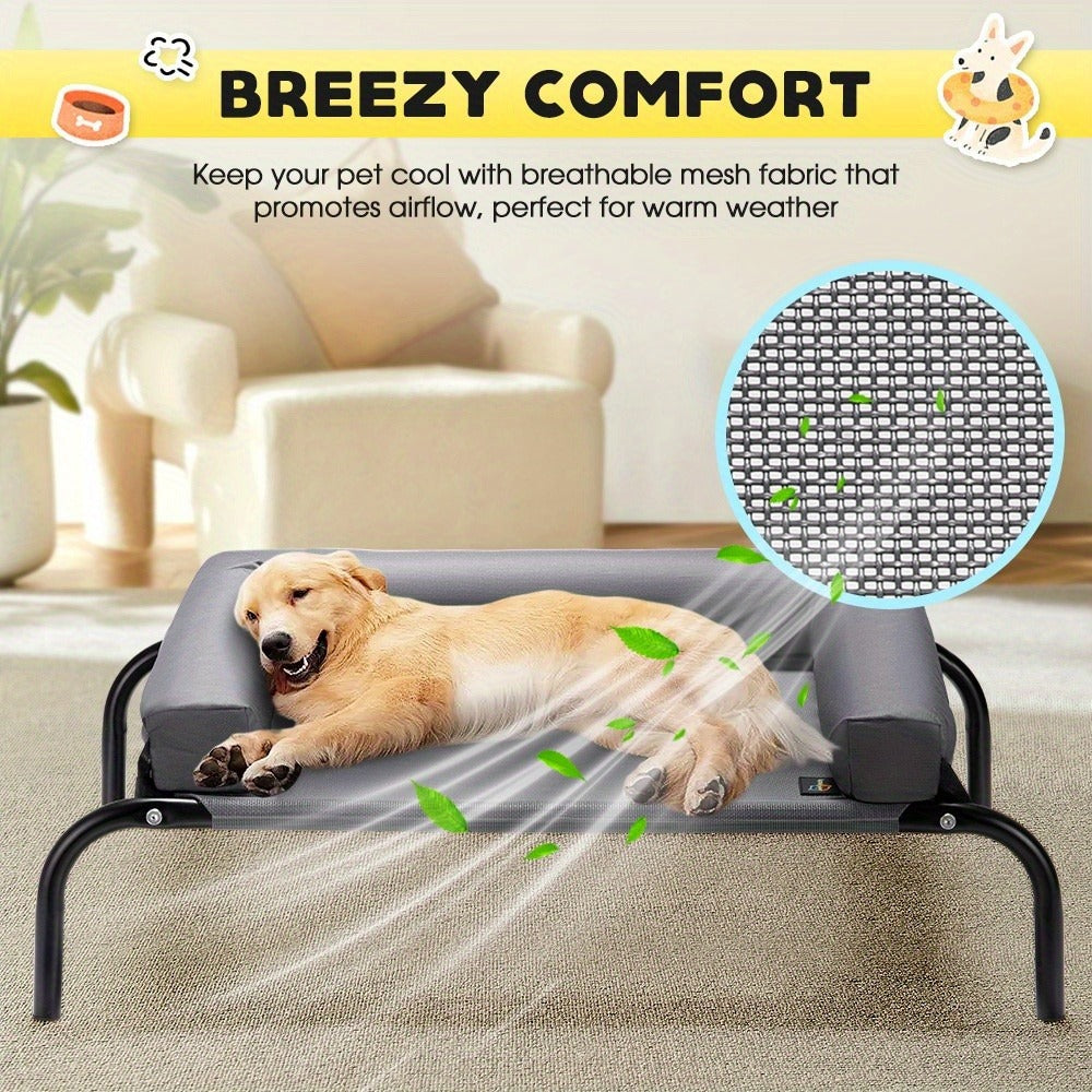 Washable Cooling Dog Bed with Pillows product detail 2