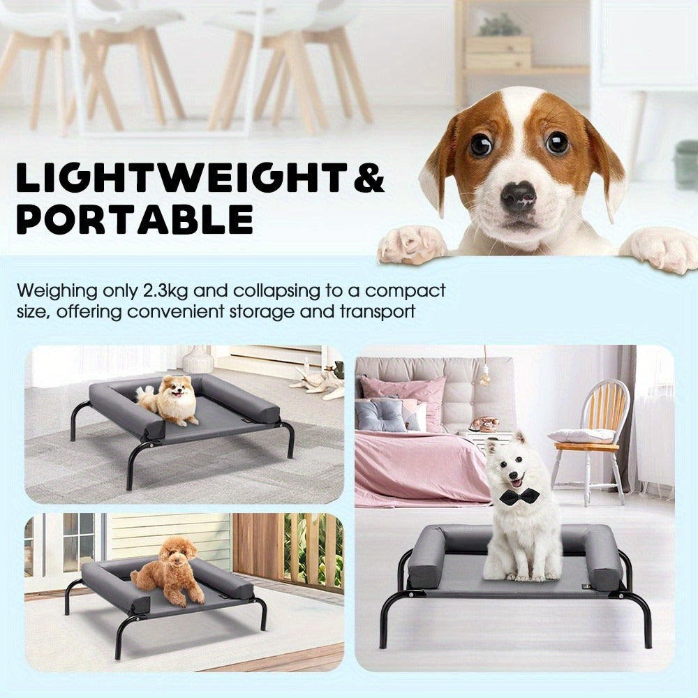 Washable Cooling Dog Bed with Pillows product detail 11