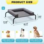 Washable Cooling Dog Bed with Pillows product detail 14