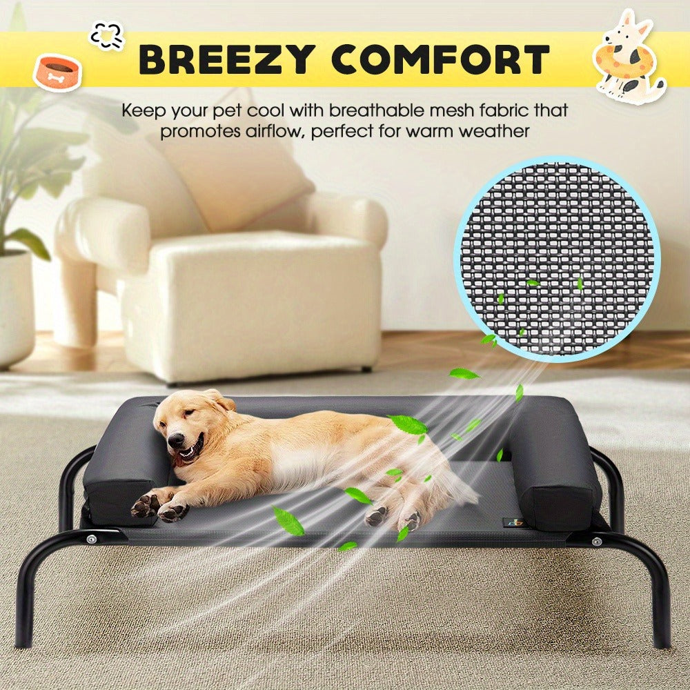 Washable Cooling Dog Bed with Pillows product detail 5
