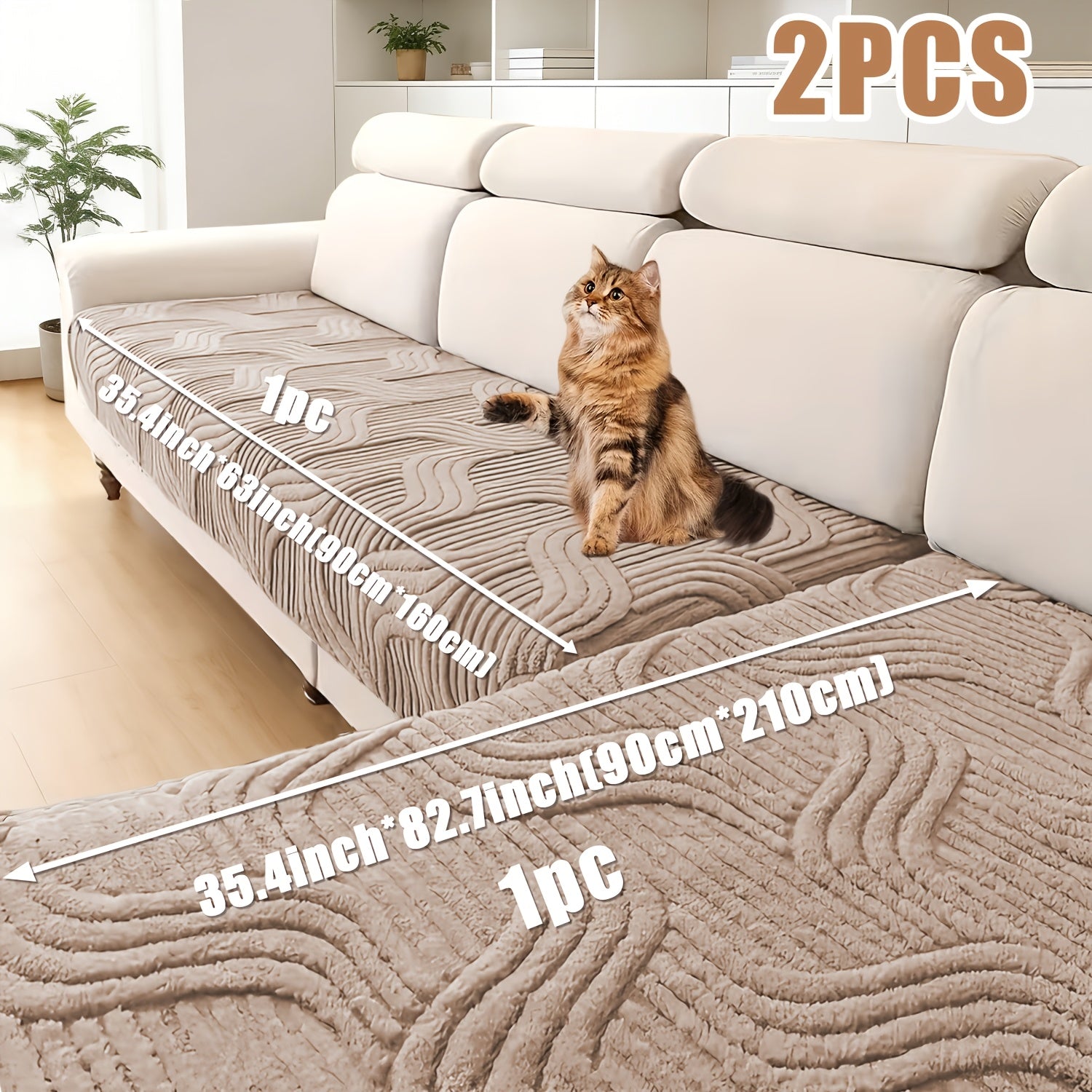 Washable L-Shaped Sofa Cover - living rooms and pet-friendly homes – additional product view 21