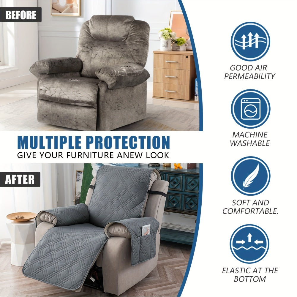 Washable Recliner Chair Cover - living room furniture protection – additional product view 11