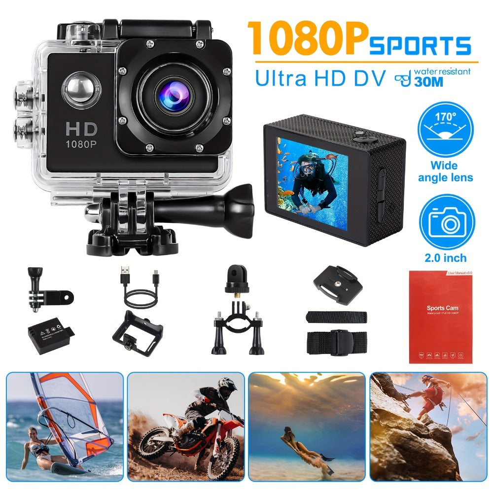 Waterproof Action Camera main product view for Australian shoppers