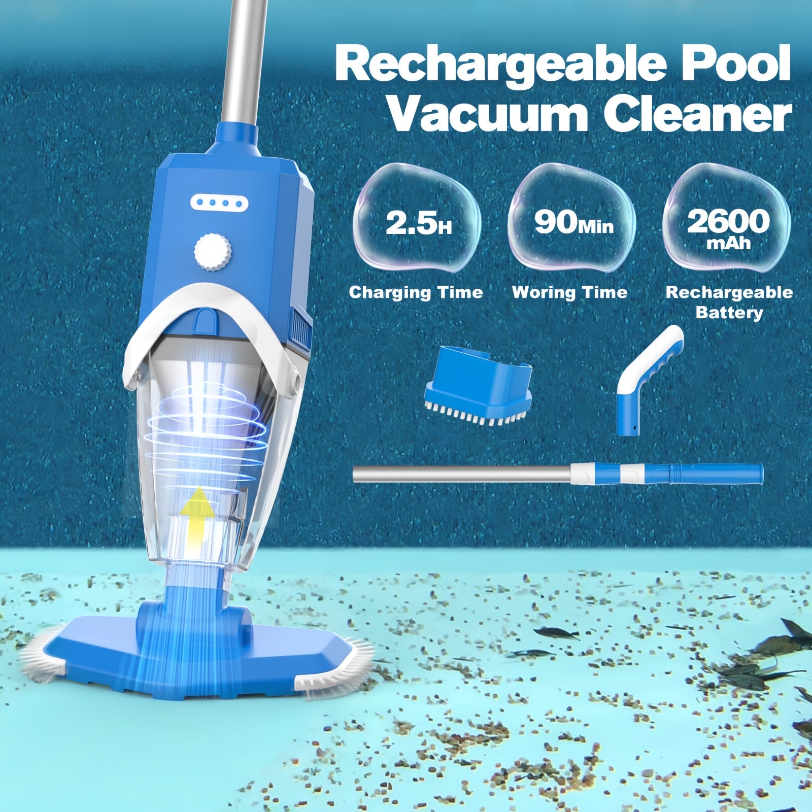 Cordless Handheld Pool Vacuum detail view 9 for Australian shoppers
