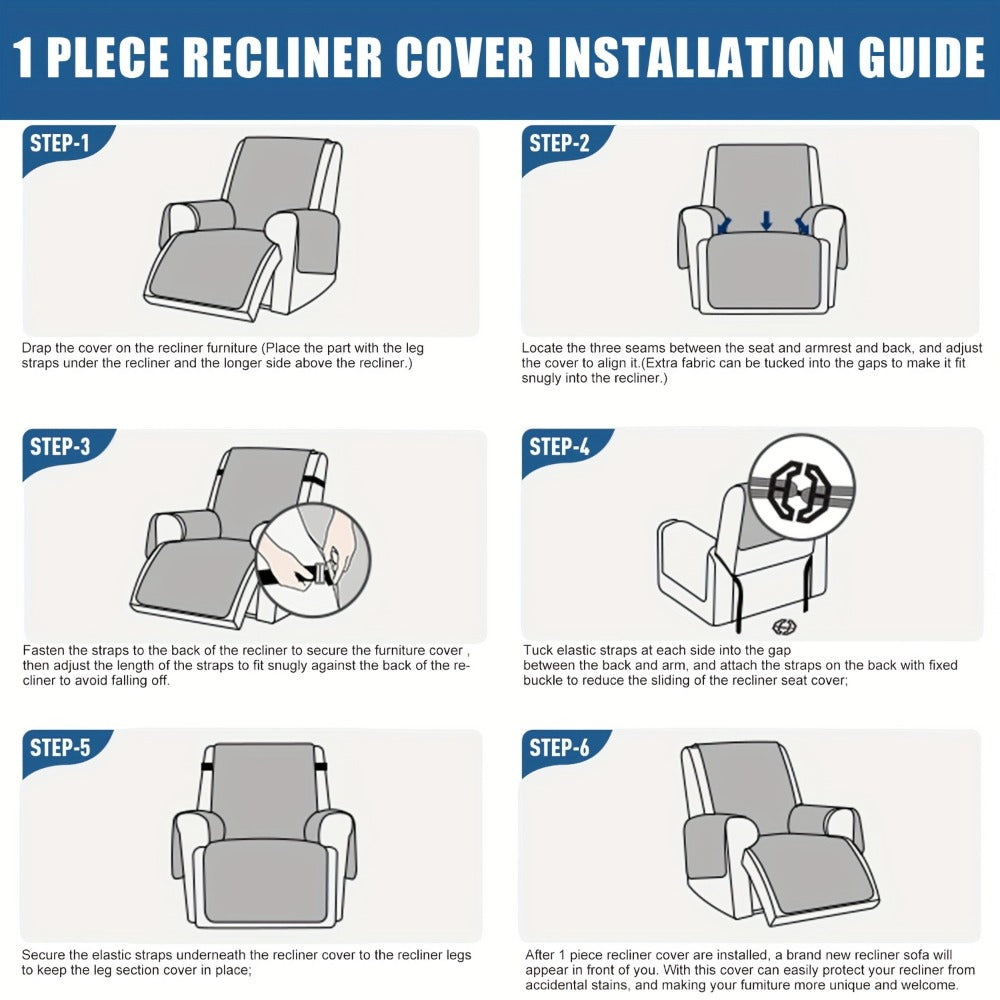 Washable Recliner Chair Cover detail view 3 for Australian shoppers