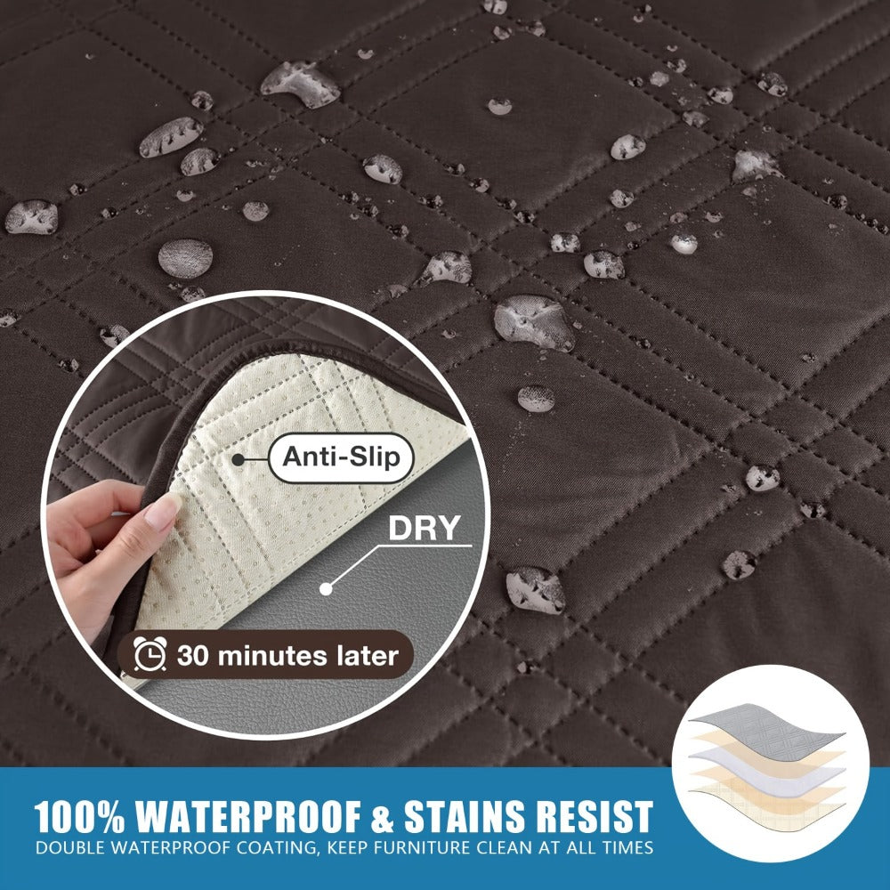Waterproof Recliner Cover - Non-Slip Washable Furniture Protector – alternate product view