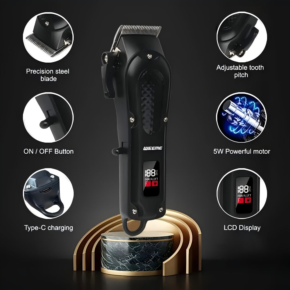 WEEME Hair and Beard Grooming Kit - Rechargeable design – product detail angle