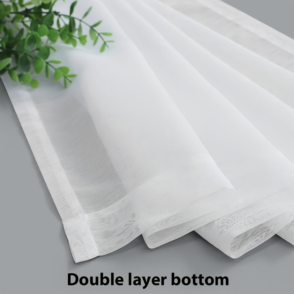 White Curtain Panel Set product detail 8