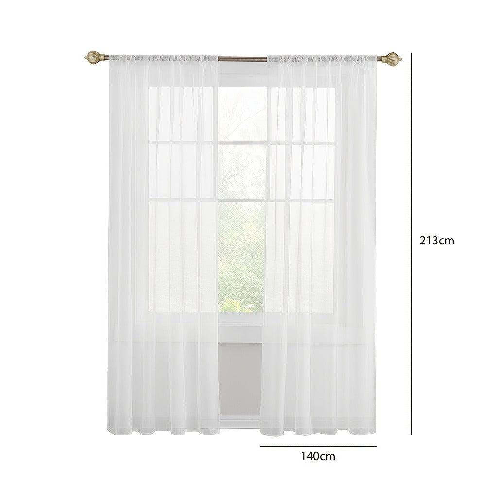 White Curtain Panel Set product detail 2