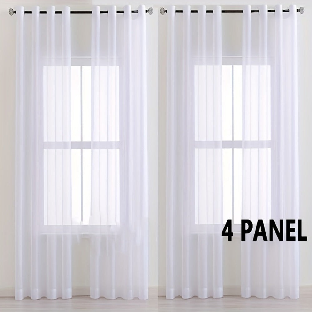 White Curtain Panel Set product detail 7