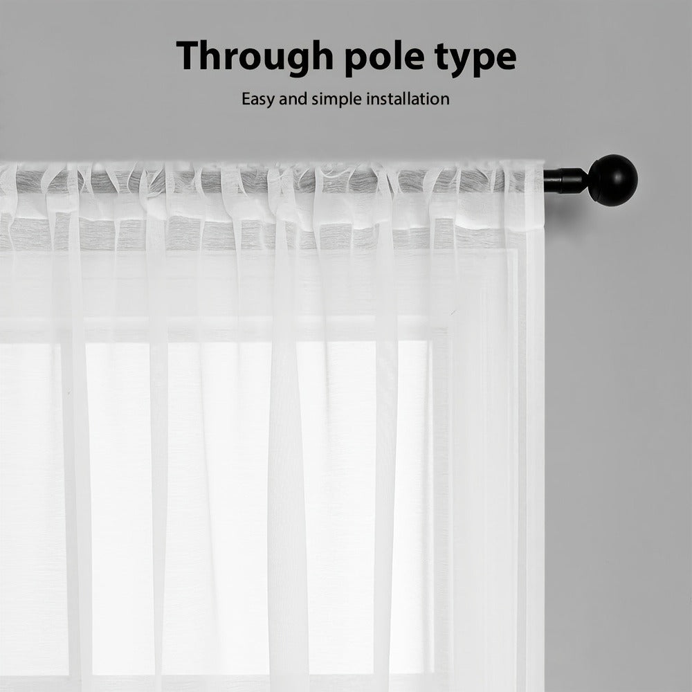 White Curtain Panel Set product detail 4