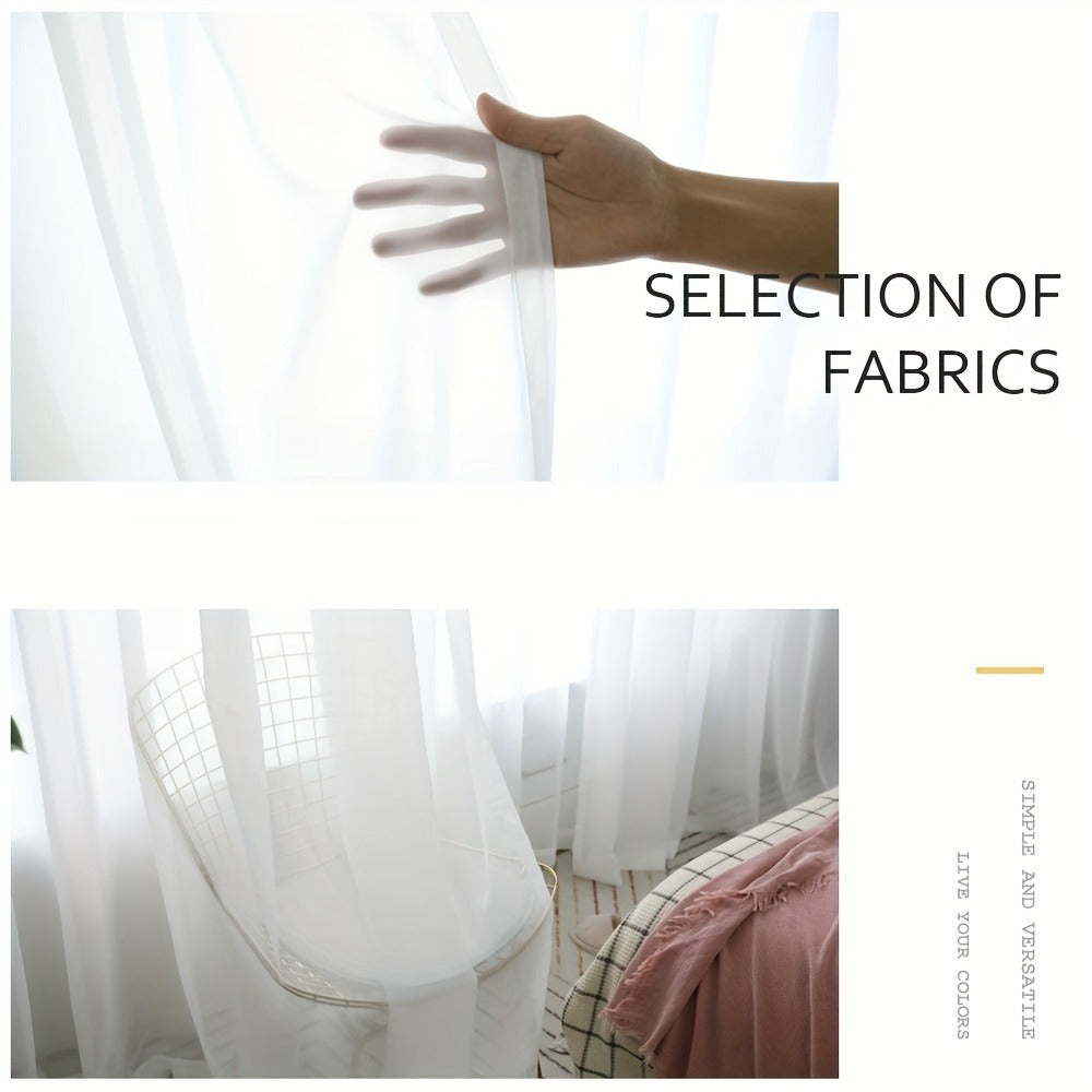 White Curtain Panel Set product detail 10