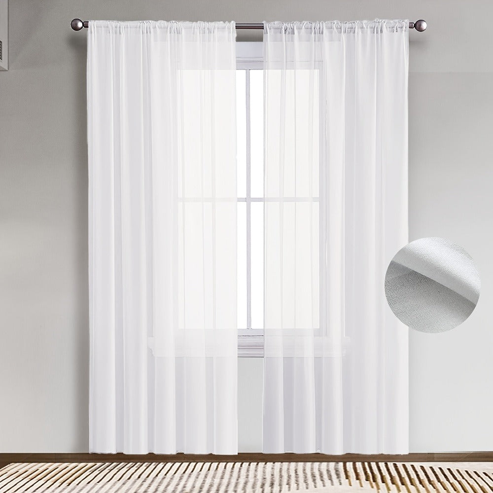 White Curtain Panel Set product detail 12