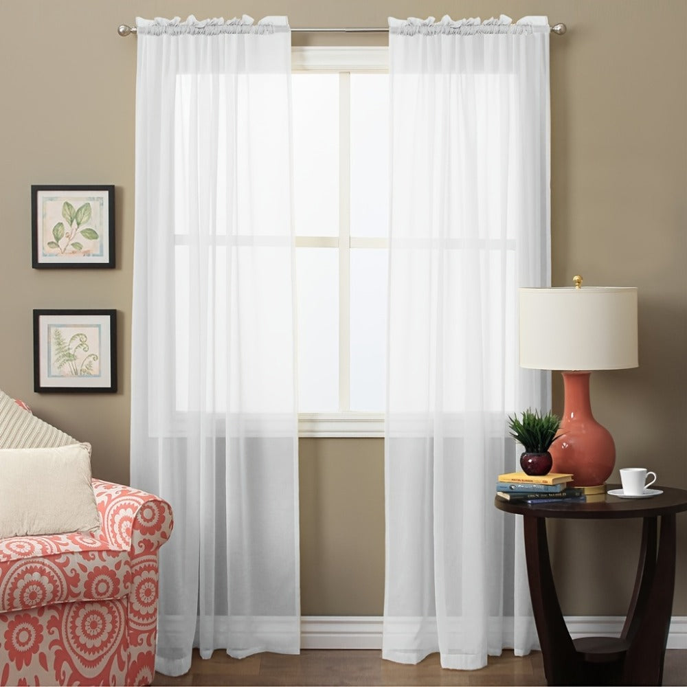 White Curtain Panel Set product detail 13