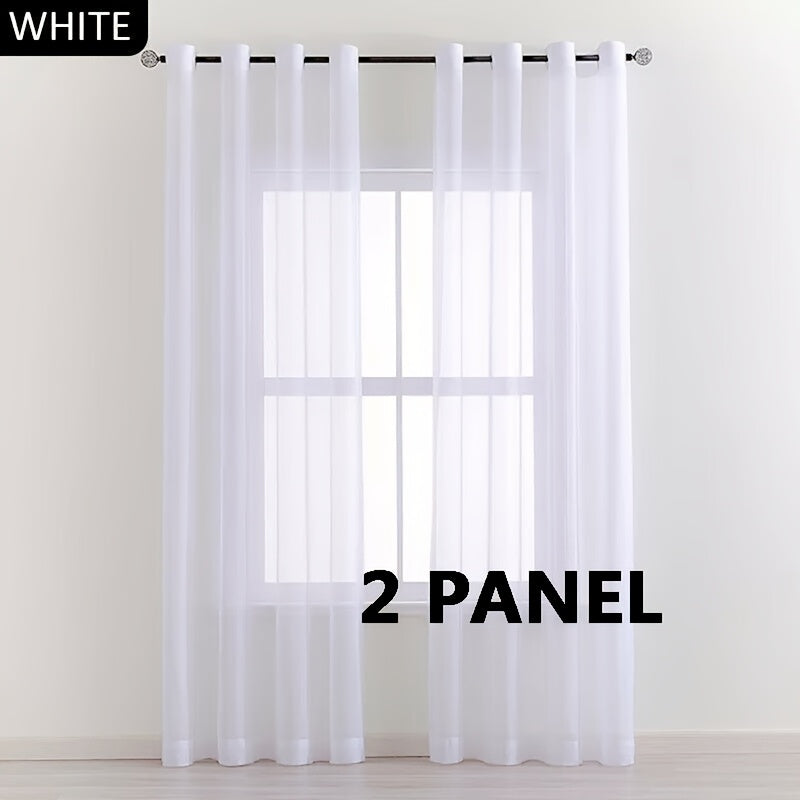 White Curtain Panel Set – for Living Room with Practical Home Design – additional product view 16