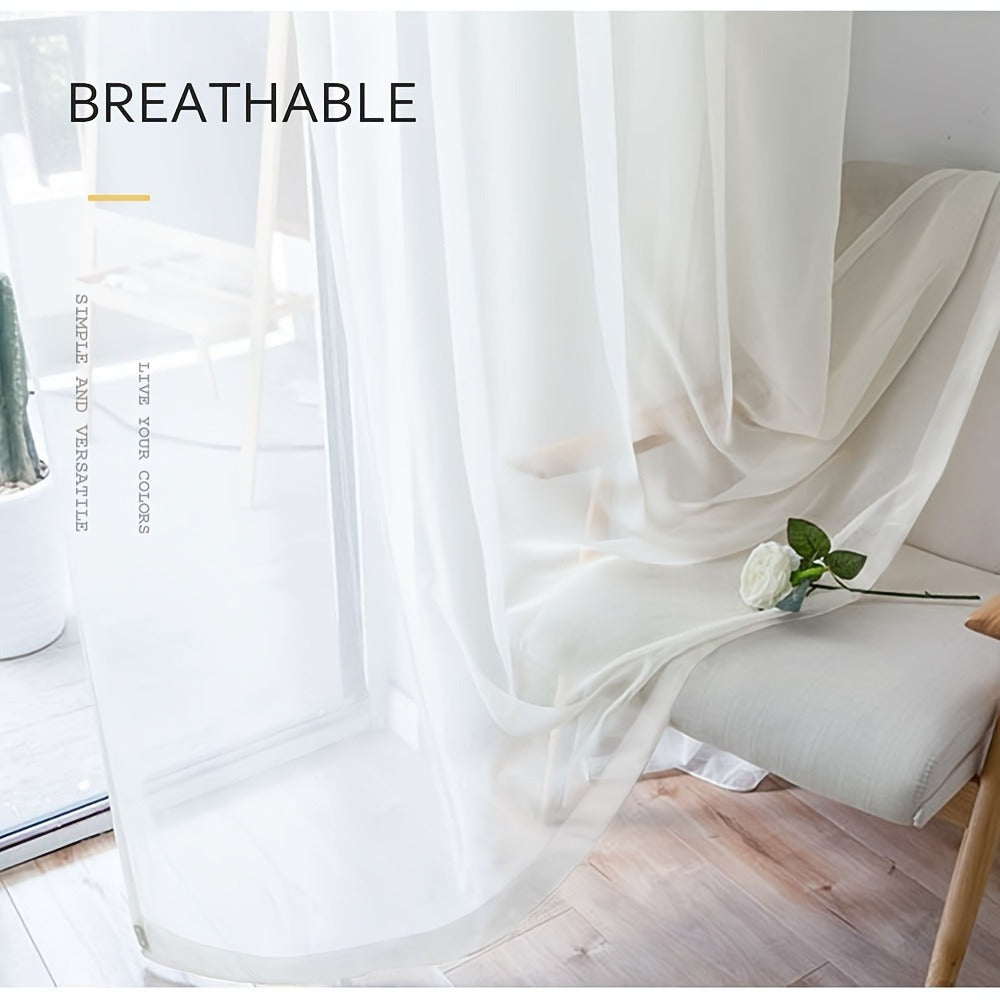 White Curtain Panel Set product detail 9