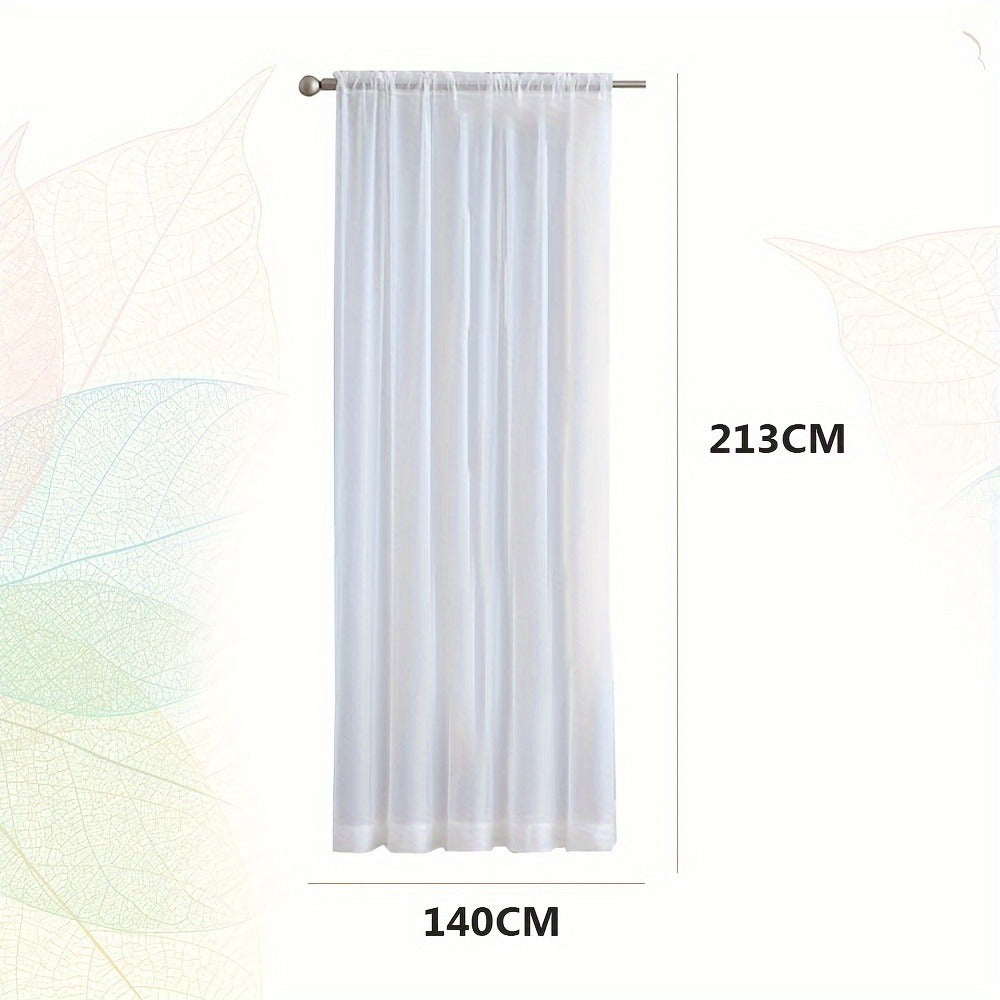 White Curtain Panel Set product detail 3