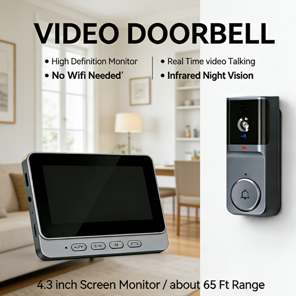 Wireless Video Doorbell with 4.3-Inch Screen product detail 2