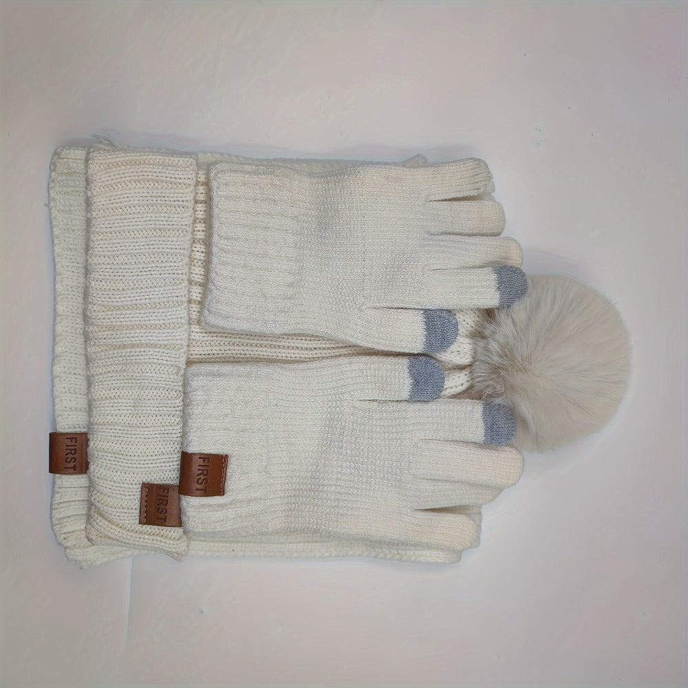 3-Piece Beanie Scarf & Gloves product detail 11