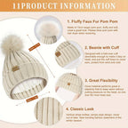 3-Piece Beanie Scarf & Gloves product detail 13