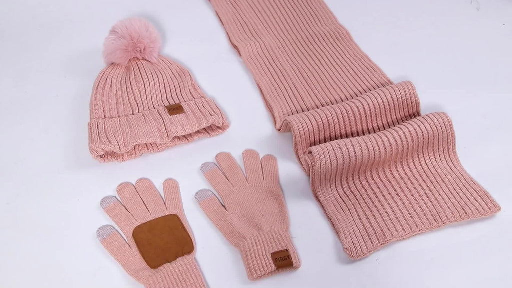 3-Piece Beanie Scarf & Gloves product detail 19