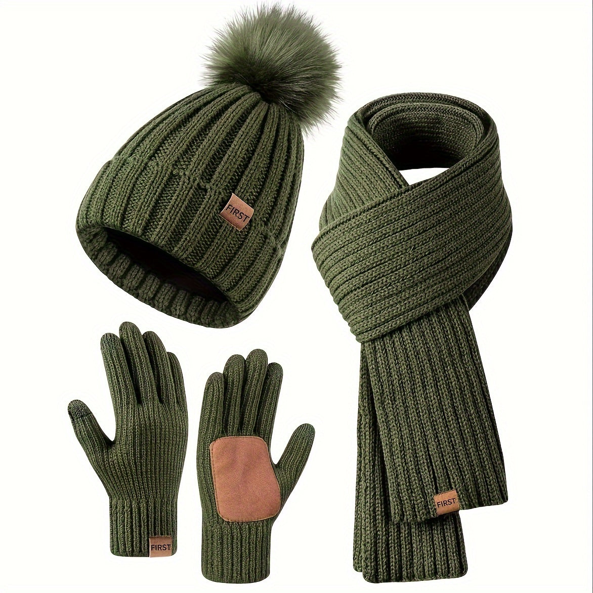 3-Piece Beanie Scarf & Gloves product detail 23