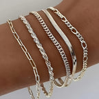 Silver-Tone Bracelet Set in the selected style or colour