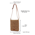 Woven Straw Crossbody Bag product detail 6