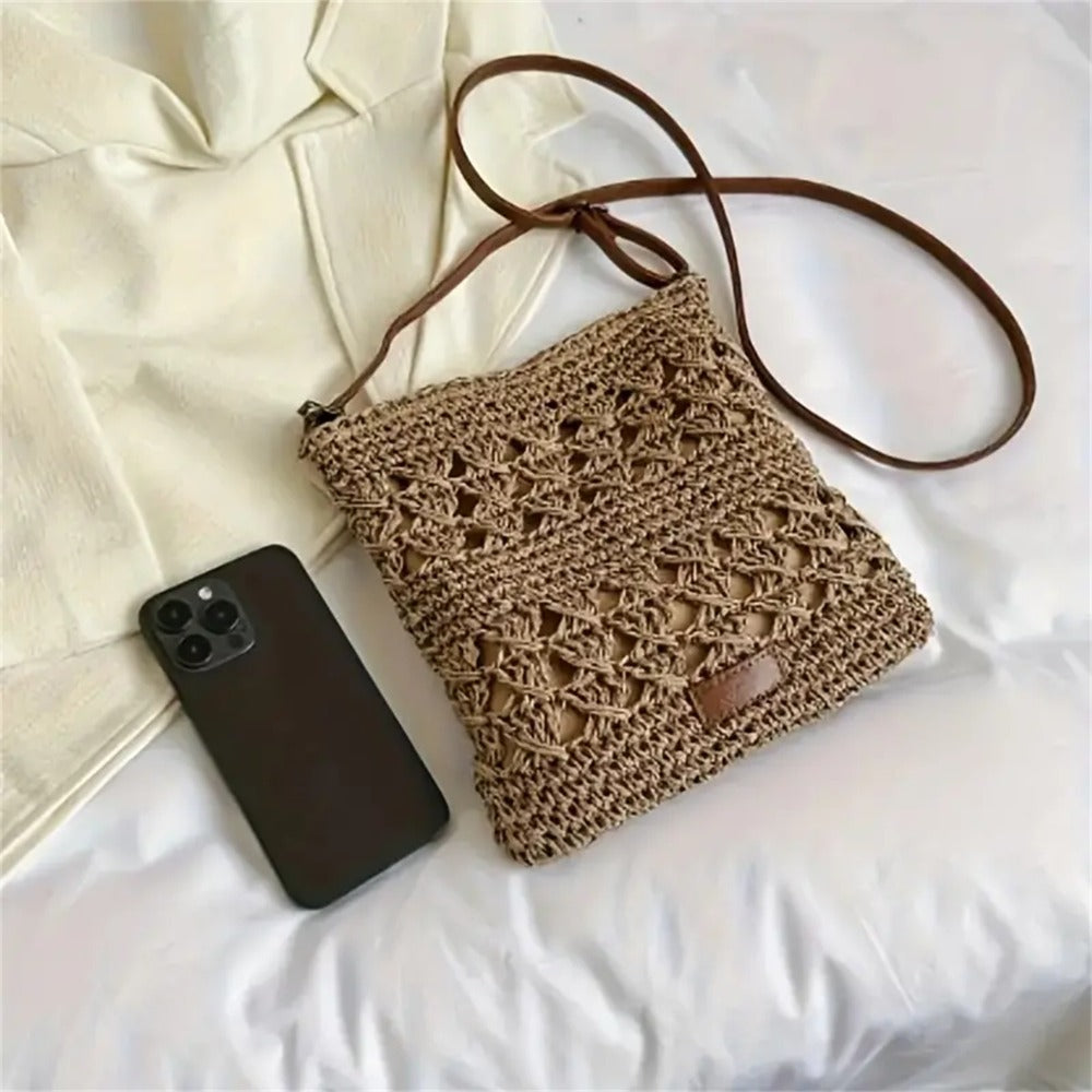 Woven Straw Crossbody Bag product detail 12