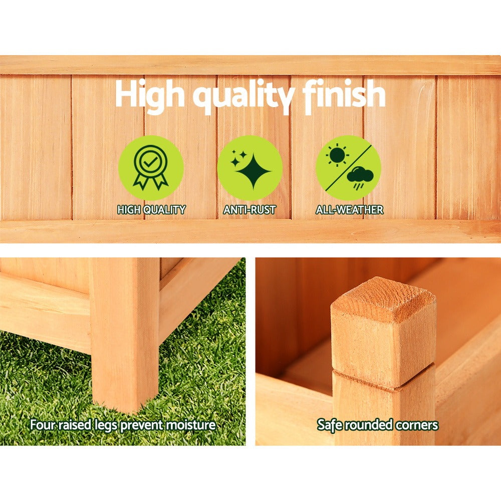 Wood Raised Garden Bed – Vegetable Planter & Outdoor Garden Use – additional product view
