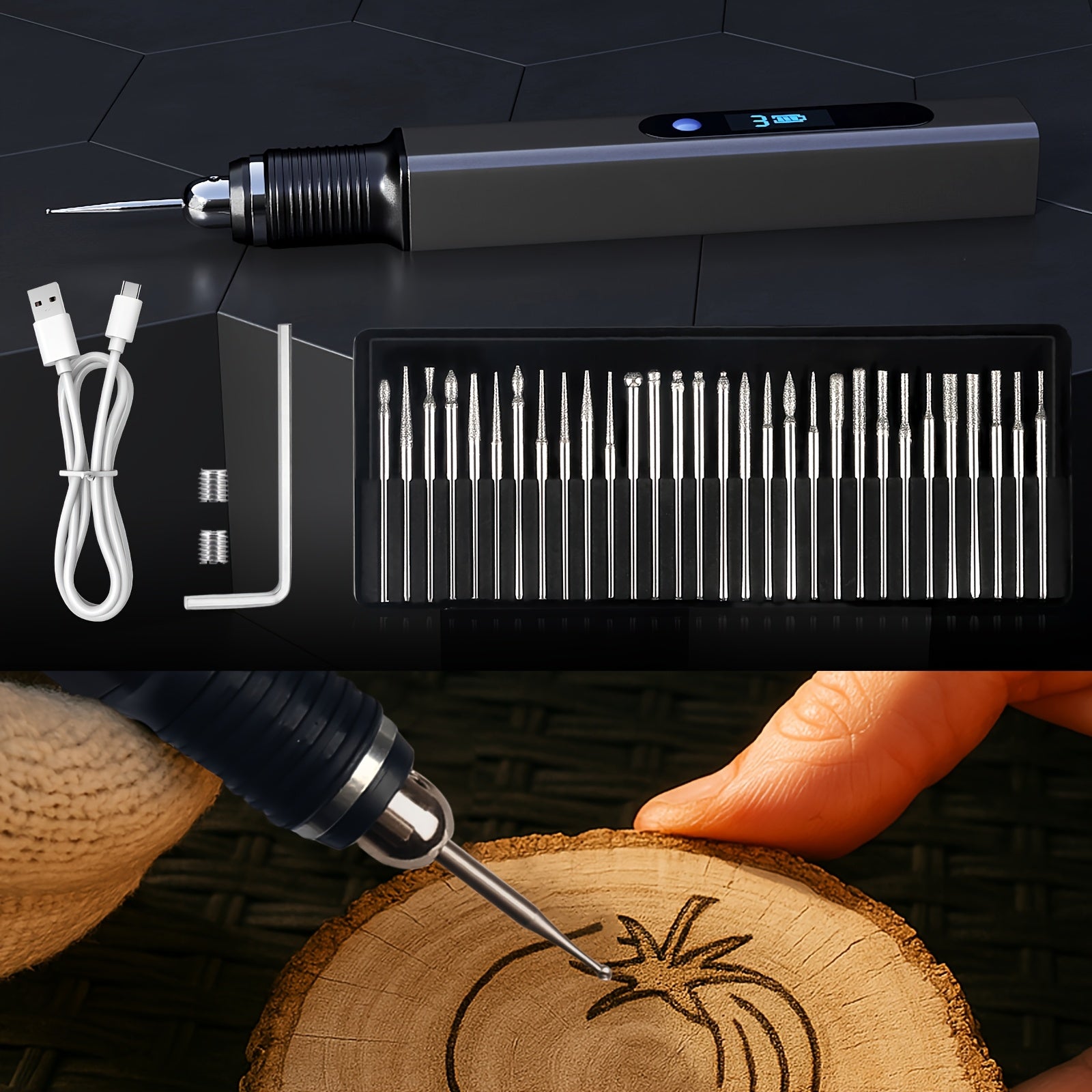 Workshop Rechargeable Engraving Tool Kit product detail 2