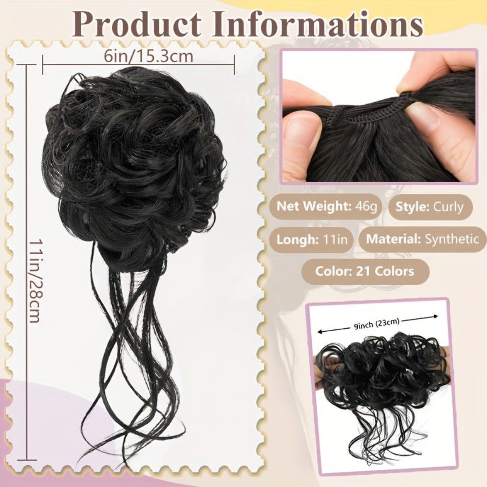 Messy Bun Hairpiece detail view 6 for Australian shoppers
