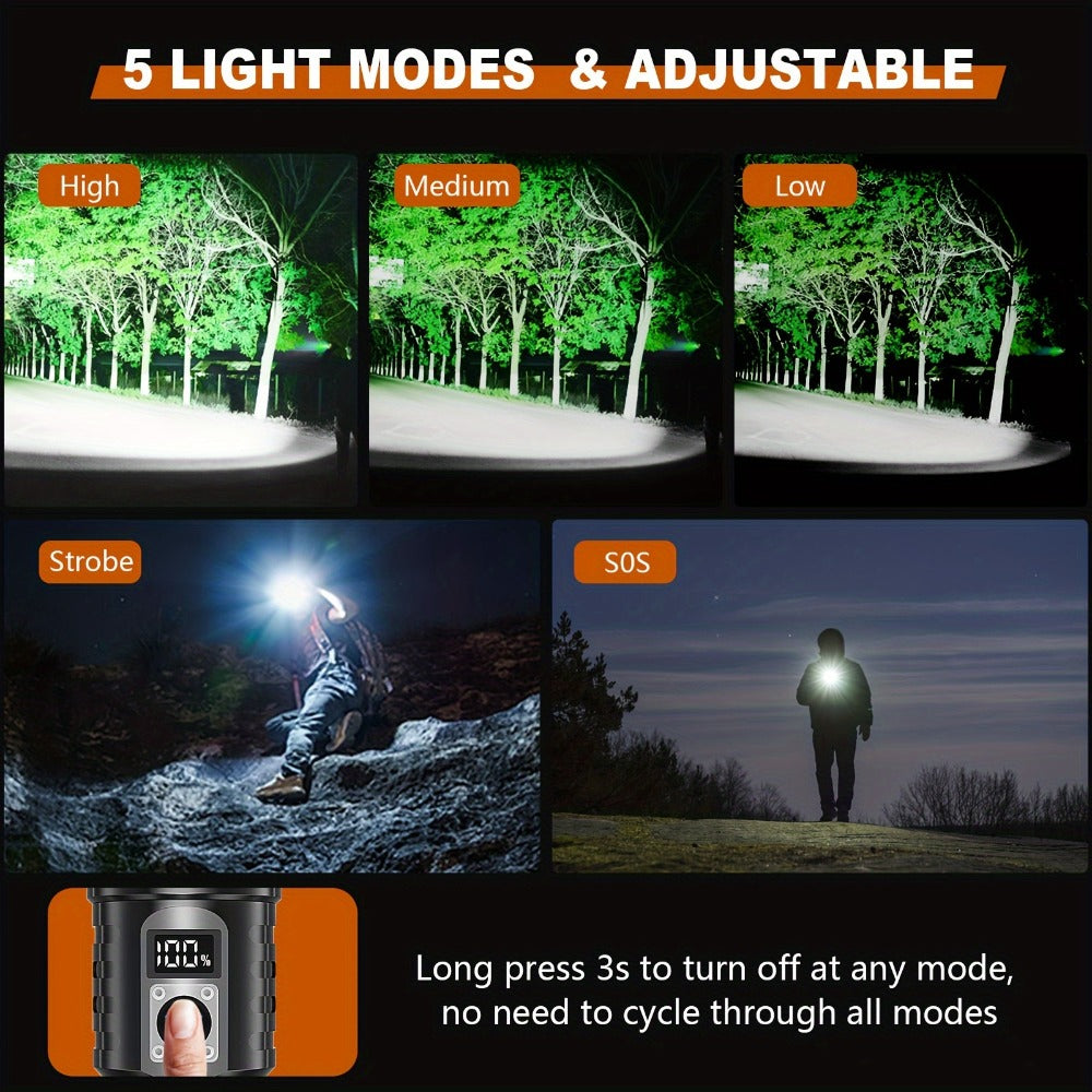 XHP70 Rechargeable High-Lumen LED Torch detail view 6 for Australian shoppers